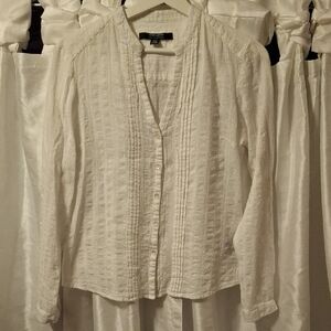 Coupe Elegant Cream Button-Down Shirt Med